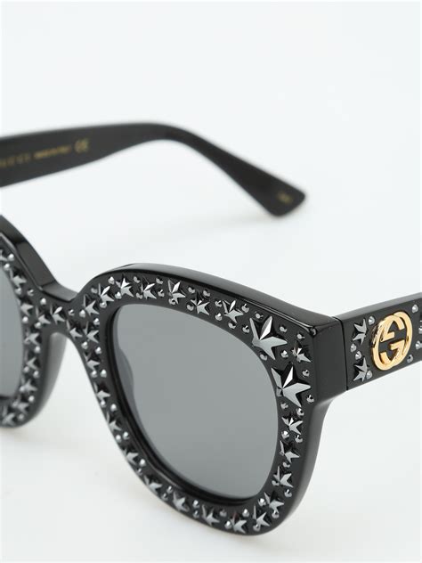 gucci glasses with stars|gucci original sunglasses.